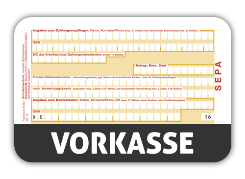 Vorkasse - Überweisung