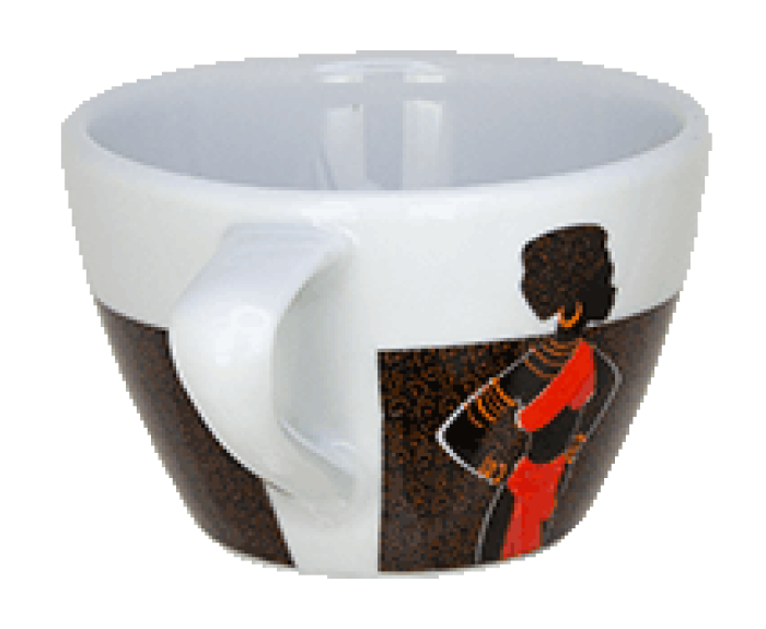 Kaffee-Cappuccino Tassen 6er Set Orginal Kaffeebohnen Gourmet-180-ml