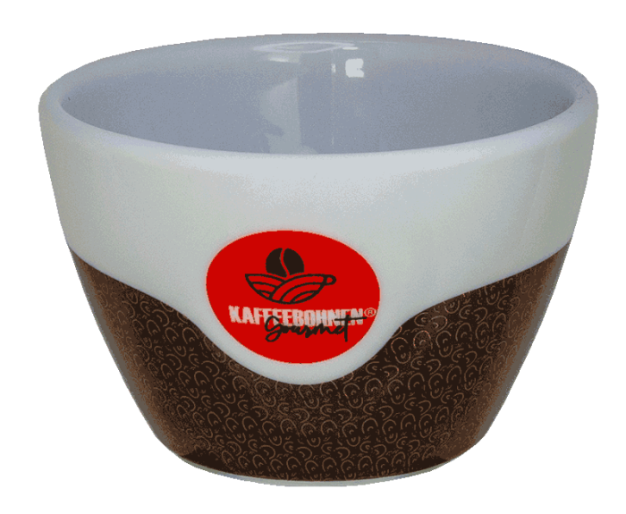 Kaffee-Cappuccino Tassen 6er Set Orginal Kaffeebohnen Gourmet-180-ml-
